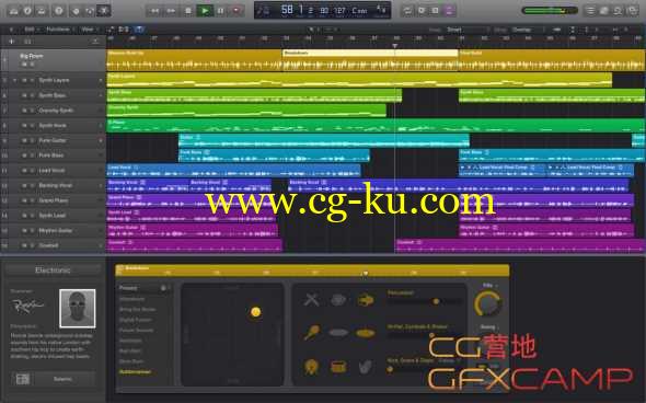 苹果音频编辑软件 Apple Logic Pro X 10.3 中文/英文 破解版的图片1