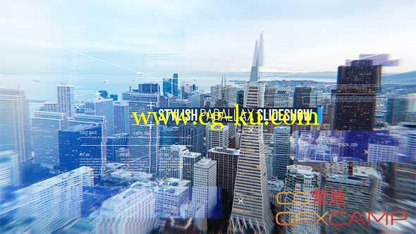 AE模板-图形翻转视差三维图片展示片头 Stylish Parallax Slideshow的图片1