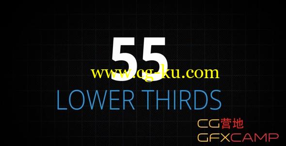 AE模板-55组简洁商务人名字幕条文字标题动画 55 Lower Thirds的图片1