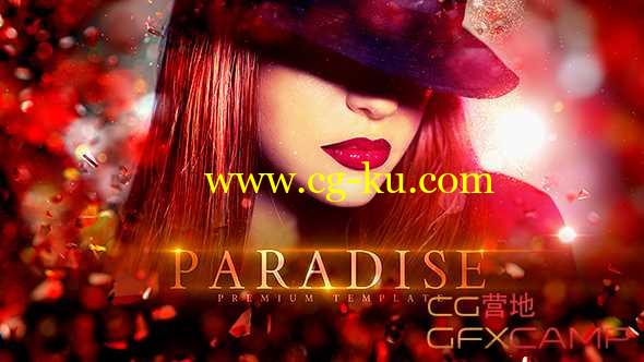 AE模板-玻璃碎片梦幻背景图片介绍展示 Paradise Slideshow的图片1