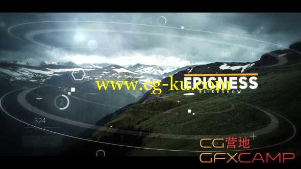 AE模板-大气科技感元素视差片头图片展示 Cinematic Slideshow的图片1