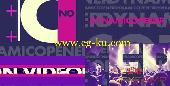 AE模板-动感时尚图片文字开场 Dynamic Opener的图片1