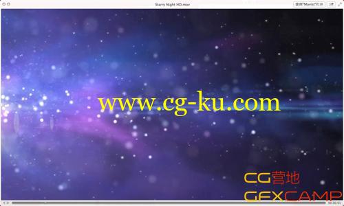 蓝色粒子背景 Starry Night HD的图片1