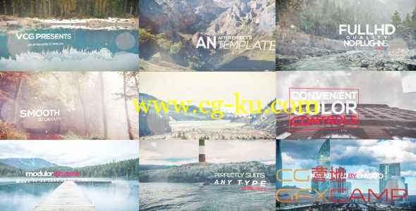 AE模板-三维视差图片展示片头开场 3d Photo Titles Opener的图片1