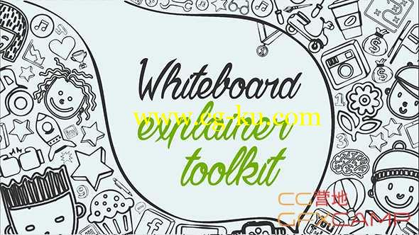 AE模板-铅笔手绘卡通MG动画元素 Whiteboard Explainer Toolkit的图片1