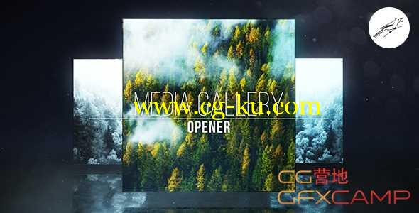 AE模板-三维展览相框图片展示开场 Media Gallery Opener 1的图片1