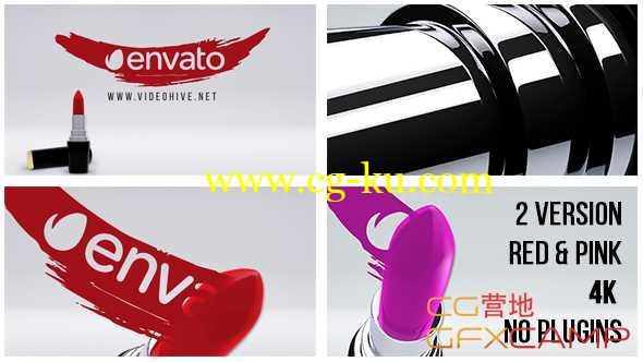 AE模板-口红Logo展示动画 Lipstick - Stylish Women Logo的图片1