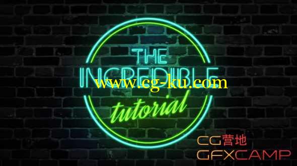 霓虹灯文字动画AE教程 After Effects – Neon Text Animation Tutorial的图片1