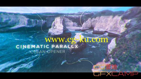 AE模板-震撼大气视差图片开场片头 Cinematic Clean Parallax Opener Slideshow的图片1
