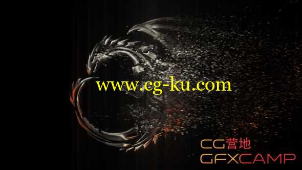 AE模板-粒子破碎消散Logo展示 Elegant Particle Logo的图片1