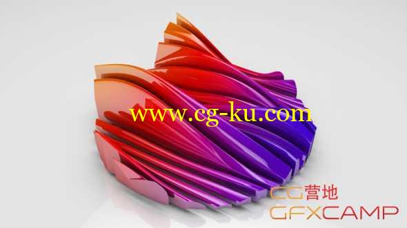 质感波浪置换C4D教程 Cinema 4D – Creating a Cool Wave Effect using the Displacer Deformer Tutorial的图片1