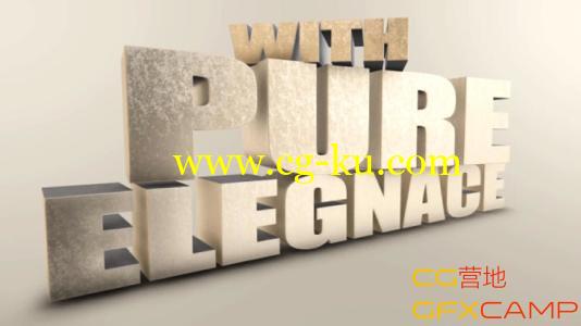 3D文字Logo VideoHive Huge Elegant 3D Titles的图片1