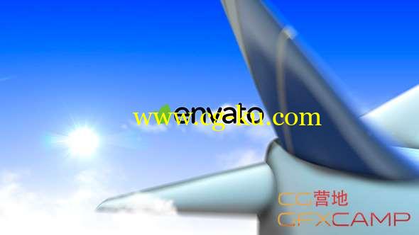 AE模板-三维飞机航班Logo动画 Airplane Logo的图片1