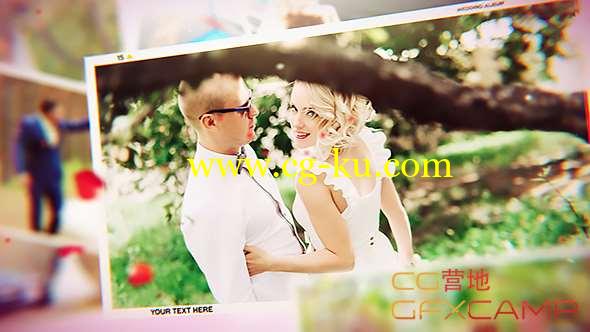 AE模板-拍立得婚礼照片相册片头 Wedding的图片1
