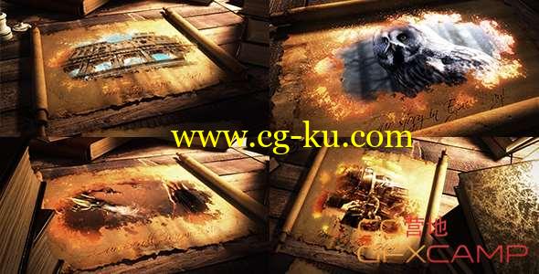 AE模板-古老卷轴打开图片视频展示片头 Epic Scroll Parchment的图片1