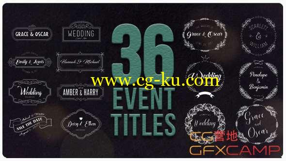 AE模板-手绘装饰文字标题动画 36 Event Titles的图片1