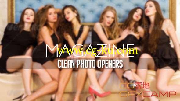 AE模板-时尚分屏组合杂志图片开场 Magazine Photo Openers - Logo Reveal的图片1