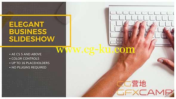 AE模板-优雅商务企业视频宣传片头 Elegant Business Slideshow的图片1