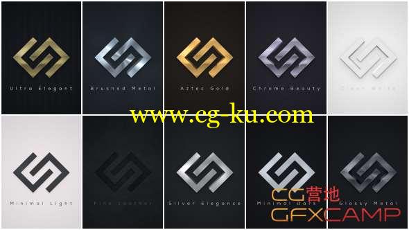 AE模板-优雅商务线条Logo动画展示 Elegant Logo Reveals Pack 2的图片1