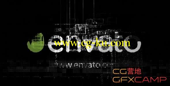 AE模板-科技感粒子Logo展示 Digital Logo Reveal 3 in 1的图片1