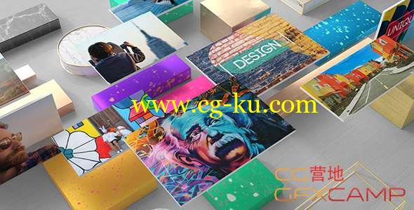 AE模板-图片展览照片墙展示片头 Stylish Photo Gallery Slideshow的图片1