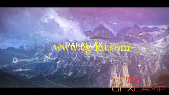 AE模板-线条数字视差图片展示片头 Modern Inspirational Parallax Opener Slideshow的图片1