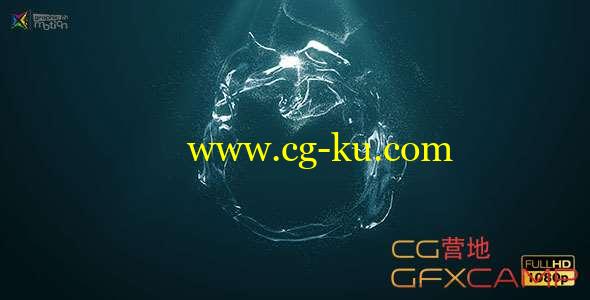 AE模板-水流汇聚Logo动画 Water Logo的图片1