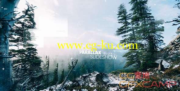 AE模板-文字图形视差图片开场片头 Parallax Slideshow的图片1