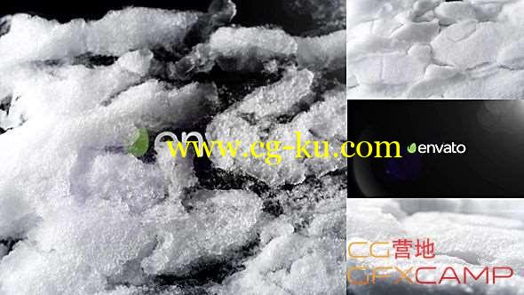 AE模板-冰雪融化Logo展示 Logo Snowbreak的图片1