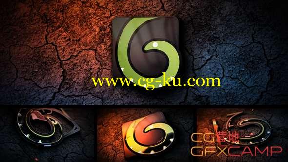 AE模板-暗黑三维描边Logo动画 Dark Grunge Logo的图片1