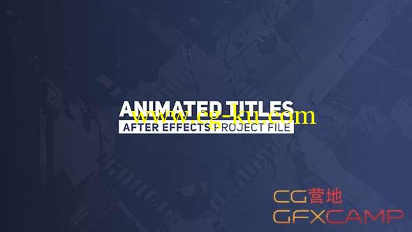 AE模板-简洁文字标题动画 Animated Titles 2的图片1
