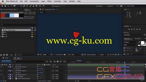 AE图形动画变形教程 Pluralsight - After Effects CC Animating with Shape Layers的图片1