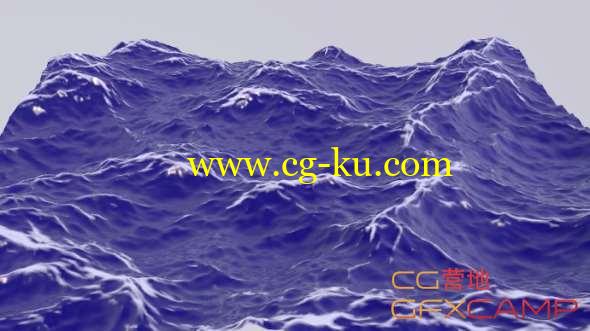 真实海面波浪模拟C4D教程  Cinema 4D – How to Create Realistic Waves using HOT4D Tutorial的图片1