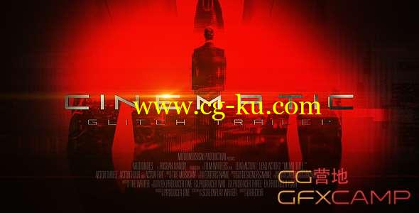 AE模板-动作电影片头开场宣传片 Cinematic Glitch Trailer的图片1