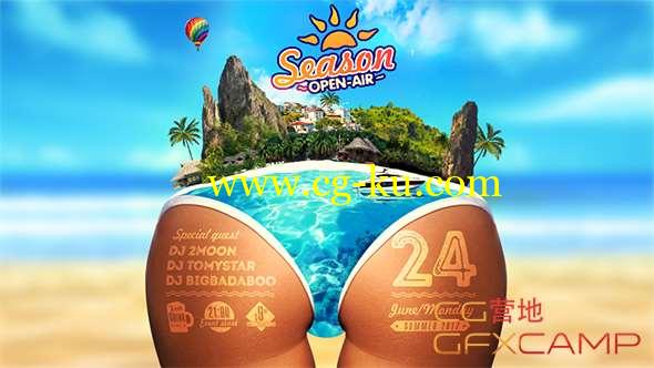 AE模板-夏天沙滩派对宣传 Summer Beach Party的图片1