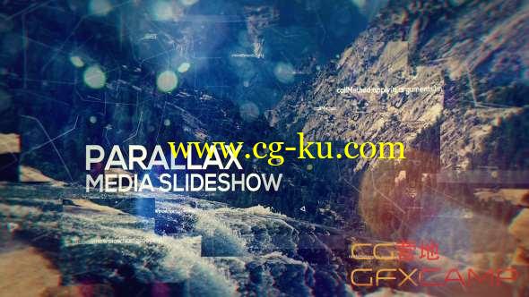 AE模板-拼贴组合视差图片展示开场 Parallax Media Slideshow的图片1