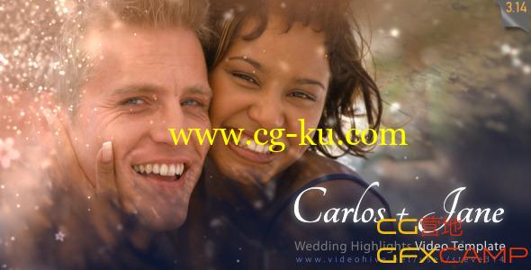 粒子婚礼模板 VideoHive Wedding Highlights-Video Template的图片1