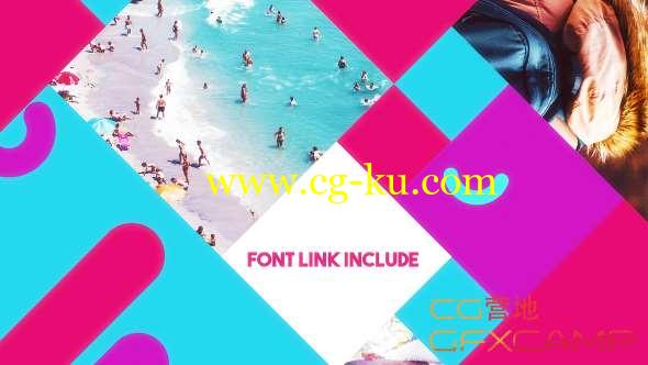 AE模板-多彩时尚旅游照片包装片头 Simple Colorful Opener的图片1