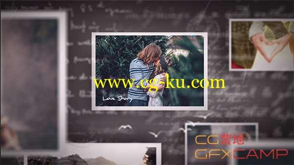 AE模板-回忆相册三维照片墙片头 Memories of Moments的图片1