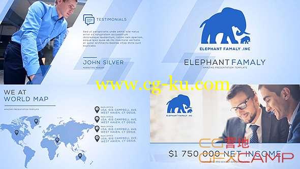 AE模板-干净简介公司企业商务片头包装 Clean Business Company Profile的图片1
