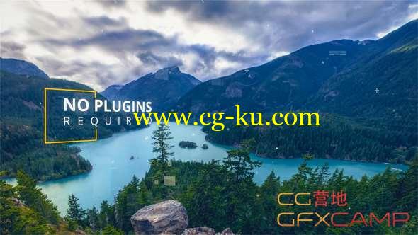 AE模板-文字标题视差图片开场 Parallax Slideshow的图片1