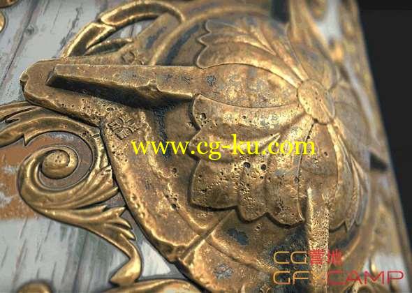 ZBrush/SP 55个建筑装饰笔刷贴图素材 Gumroad – 55 Ornament Brushes + alpha/height maps – Vol.1的图片1
