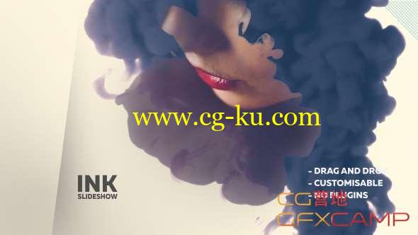 AE模板-时尚水墨图片开场宣传片 Ink Promo Slideshow的图片1