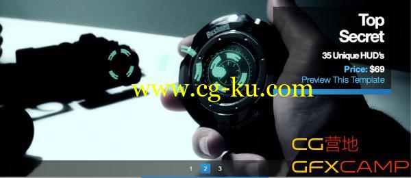 高科技信息显示 DropDrop – Top Secret – HUD Animations的图片1