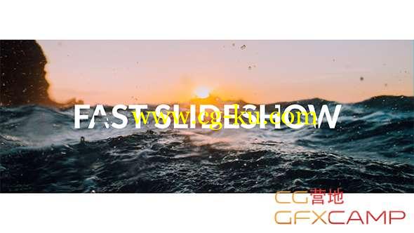 AE模板-节奏感文字标题图片切换开场片头 Fast Slideshow的图片1