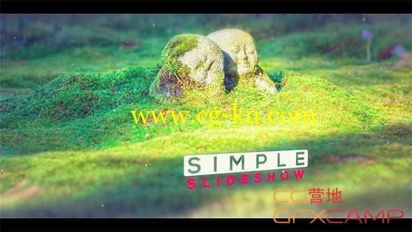 AE模板-清新简洁幻灯片图片展示片头 Simple Slideshow的图片1