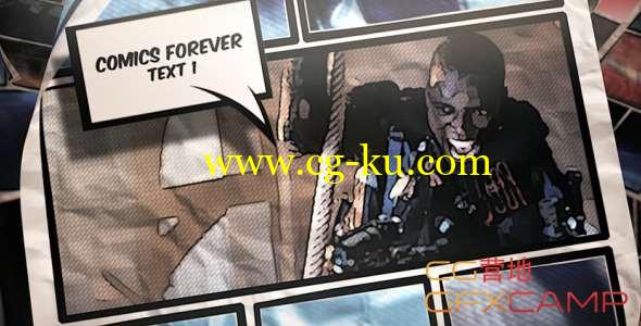 AE模板-漫画分镜头视频定格片头开场 Comics Forever的图片1