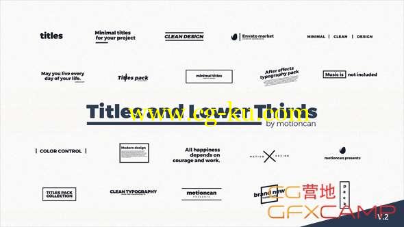 AE模板-20组人名字幕条文字标题动画 Titles的图片1