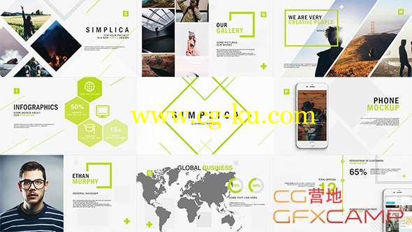 AE模板-简洁商务包装片头开场 Simplica Business Template的图片1