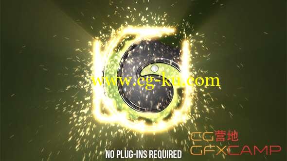 AE模板-火星粒子Logo动画展示 Sparks Logo Reveal的图片1